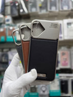 Icon Luxurious Metal Magsafe Leather Perfume Case - iPhone 17 Back Cover