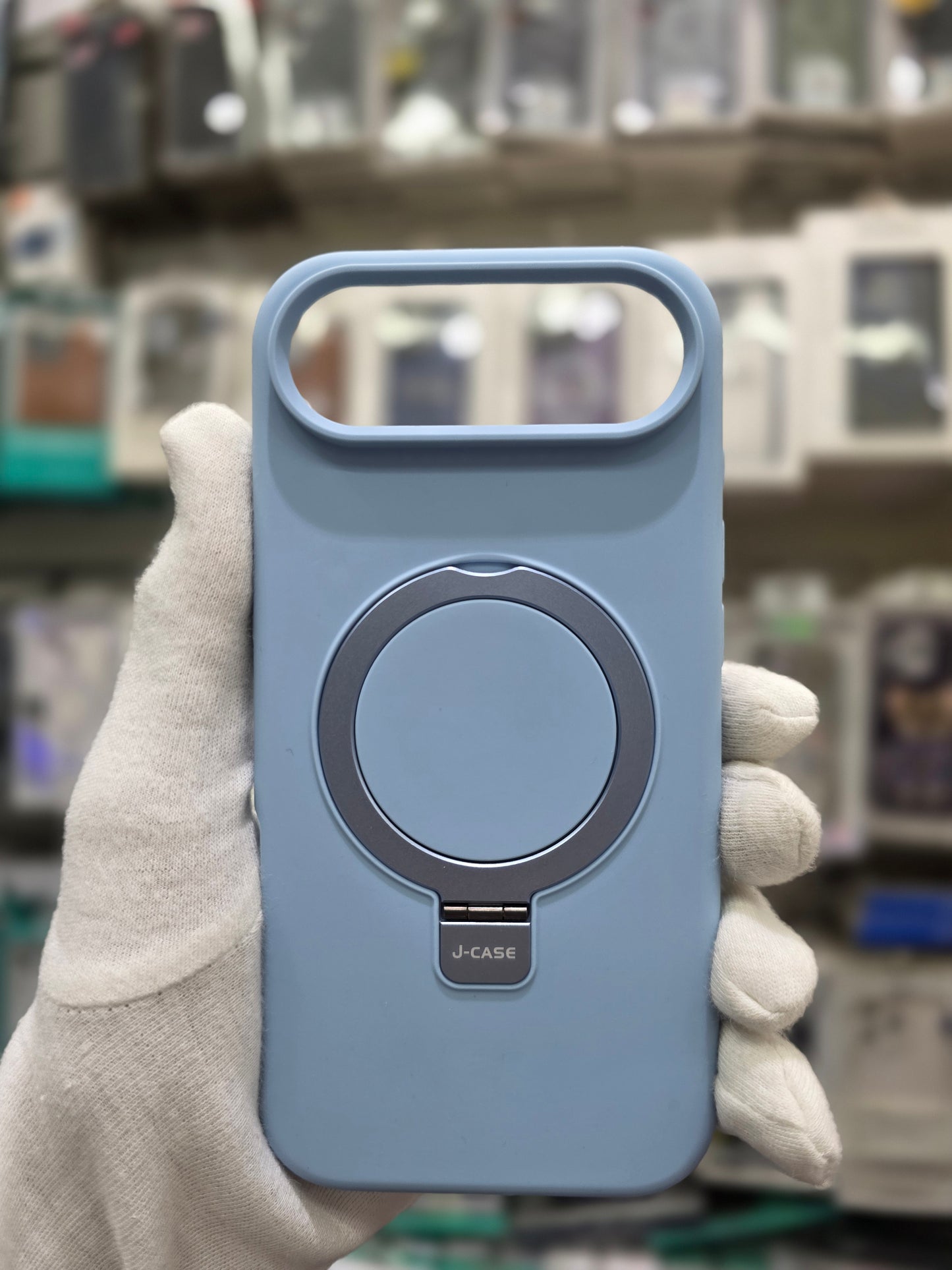 J-CASE Premium Soft Liquid Silicone with Bracket & Magsafe - iPhone 17 Air