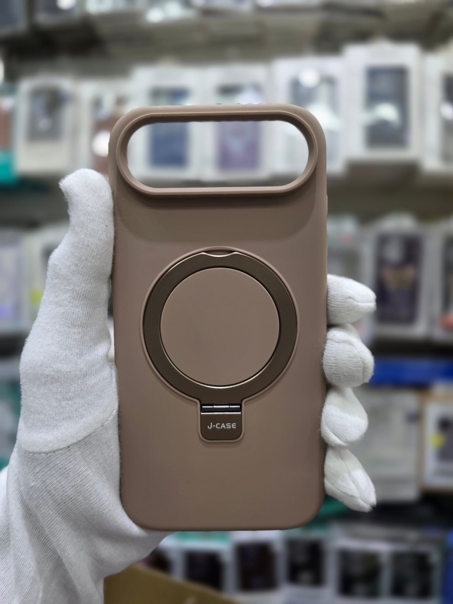 J-CASE Premium Soft Liquid Silicone with Bracket & Magsafe - iPhone 17 Air