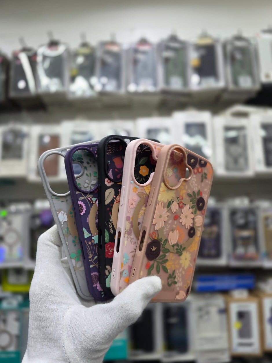 Kutis Floral Printed Shockproof MagSafe Case - iPhone 17 Back Cover