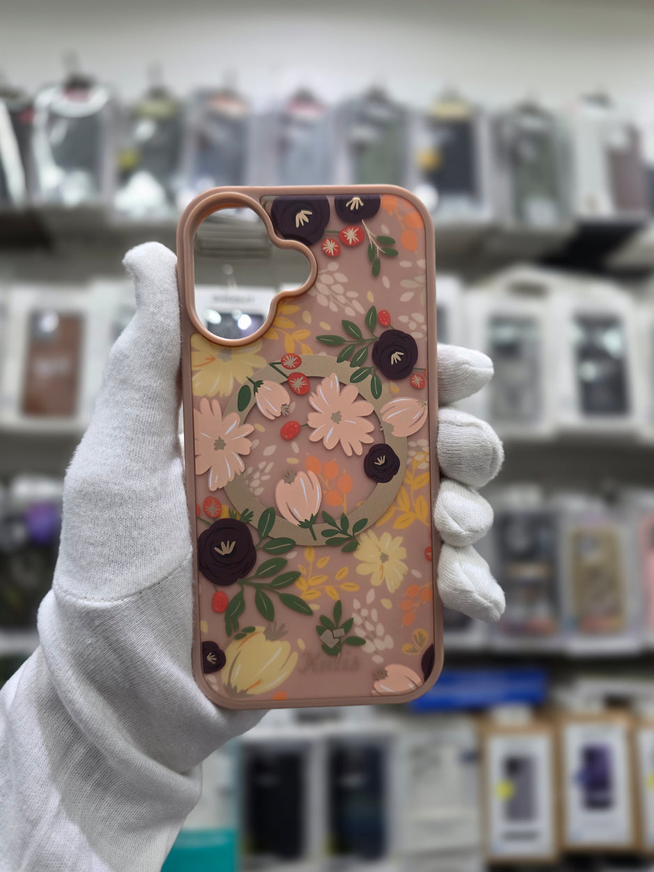 Kutis Floral Printed Shockproof MagSafe Case - iPhone 17 Back Cover