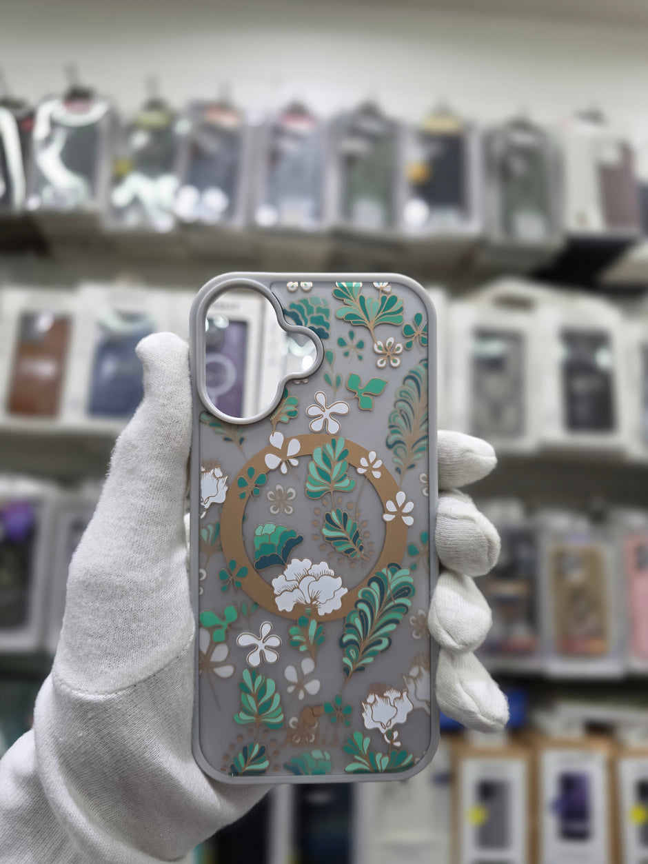 Kutis Floral Printed Shockproof MagSafe Case - iPhone 17 Back Cover