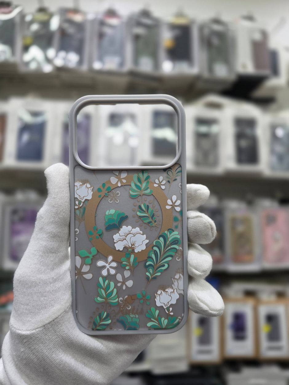 Kutis Floral Printed Shockproof MagSafe Case - iPhone 17 Pro Max Back Cover
