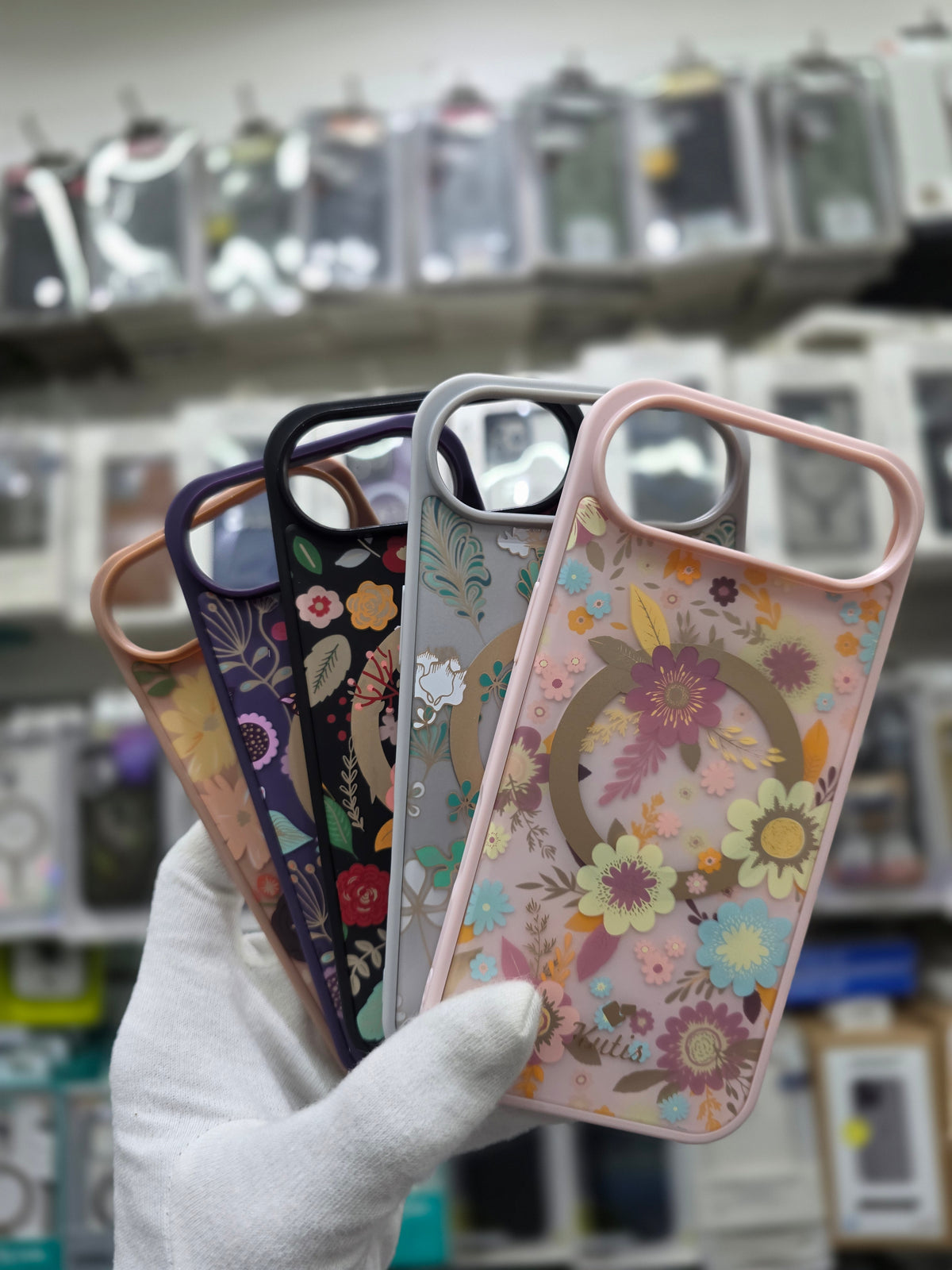 Kutis Floral Printed Shockproof MagSafe Case - iPhone 17 Air Back Cover