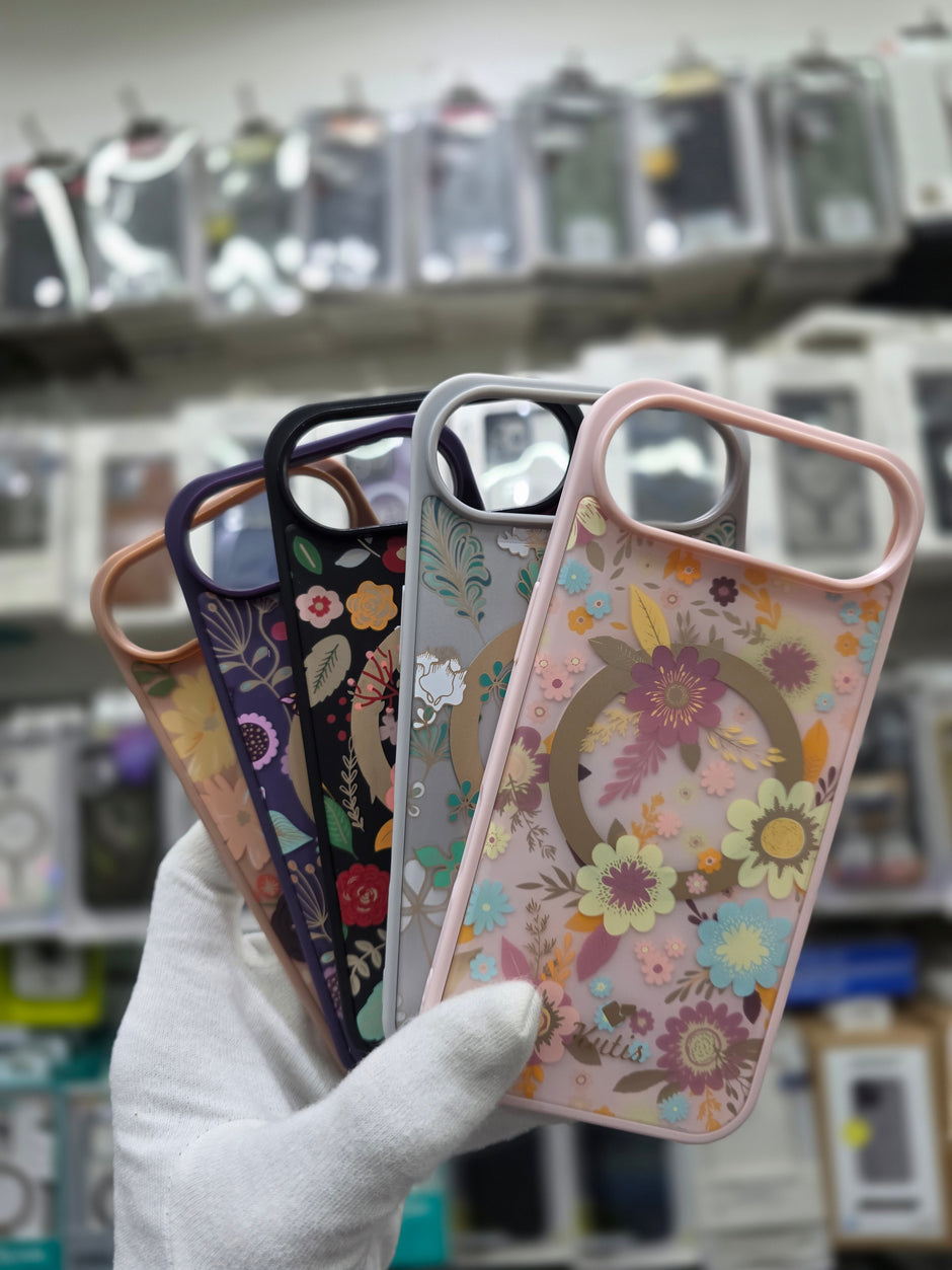 Kutis Floral Printed Shockproof MagSafe Case - iPhone 17 Air Back Cover