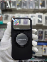 YOUNGKIT Matte Leather Case With Magnetic Stand - iPhone 17 Pro Back Cover