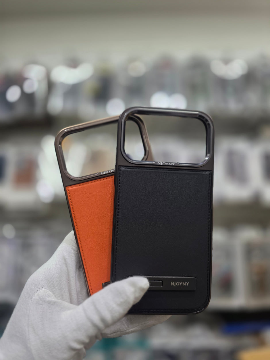 NY Classis Leather Case with Stand - iPhone 17 Pro Back Cover