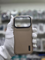 Wlons Classic Leather Magsafe With Bracket & AI Sensor - iPhone 17 Pro Back Cover