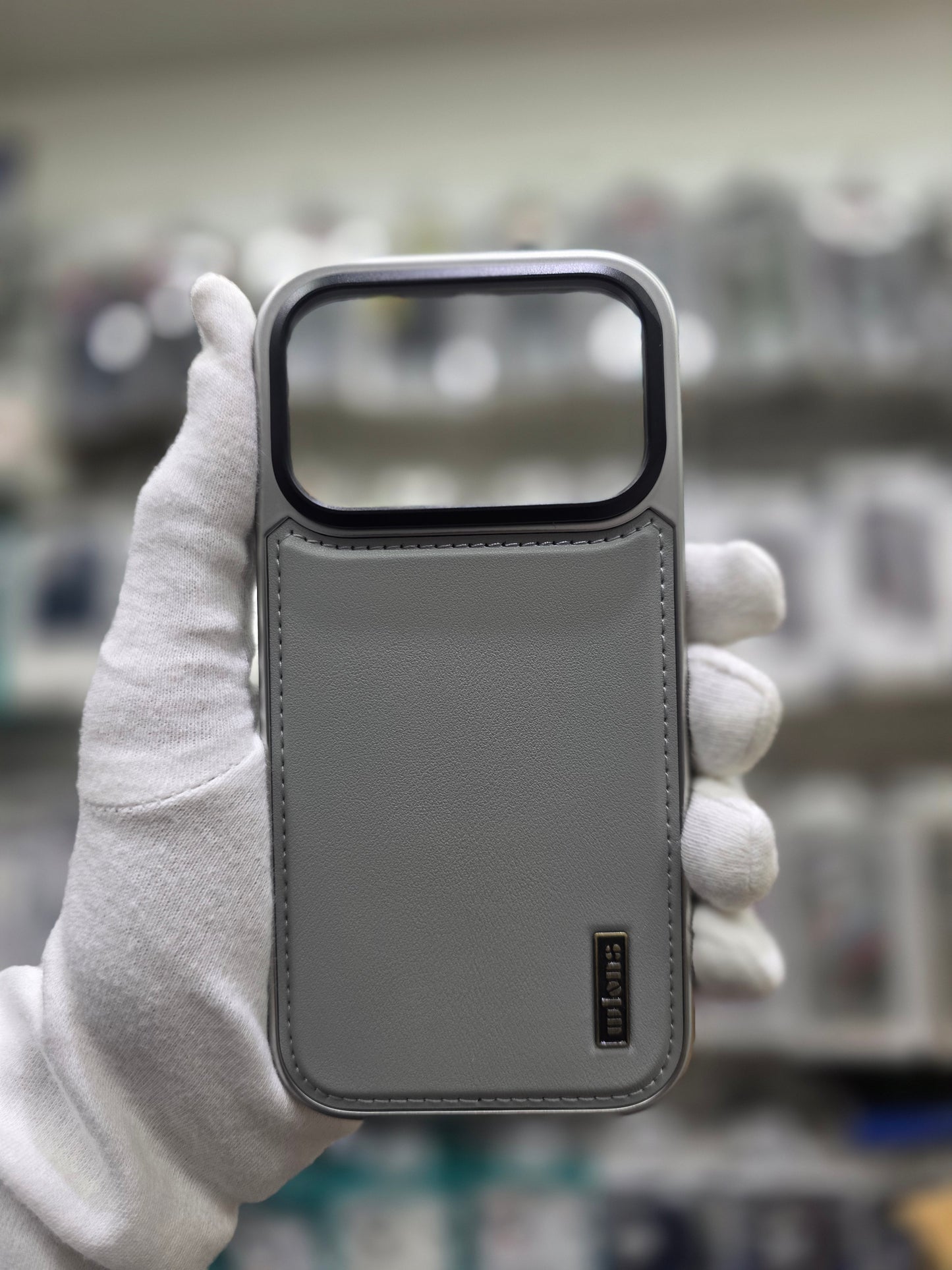 Wlons Classic Leather Magsafe With Bracket & AI Sensor - iPhone 17 Pro