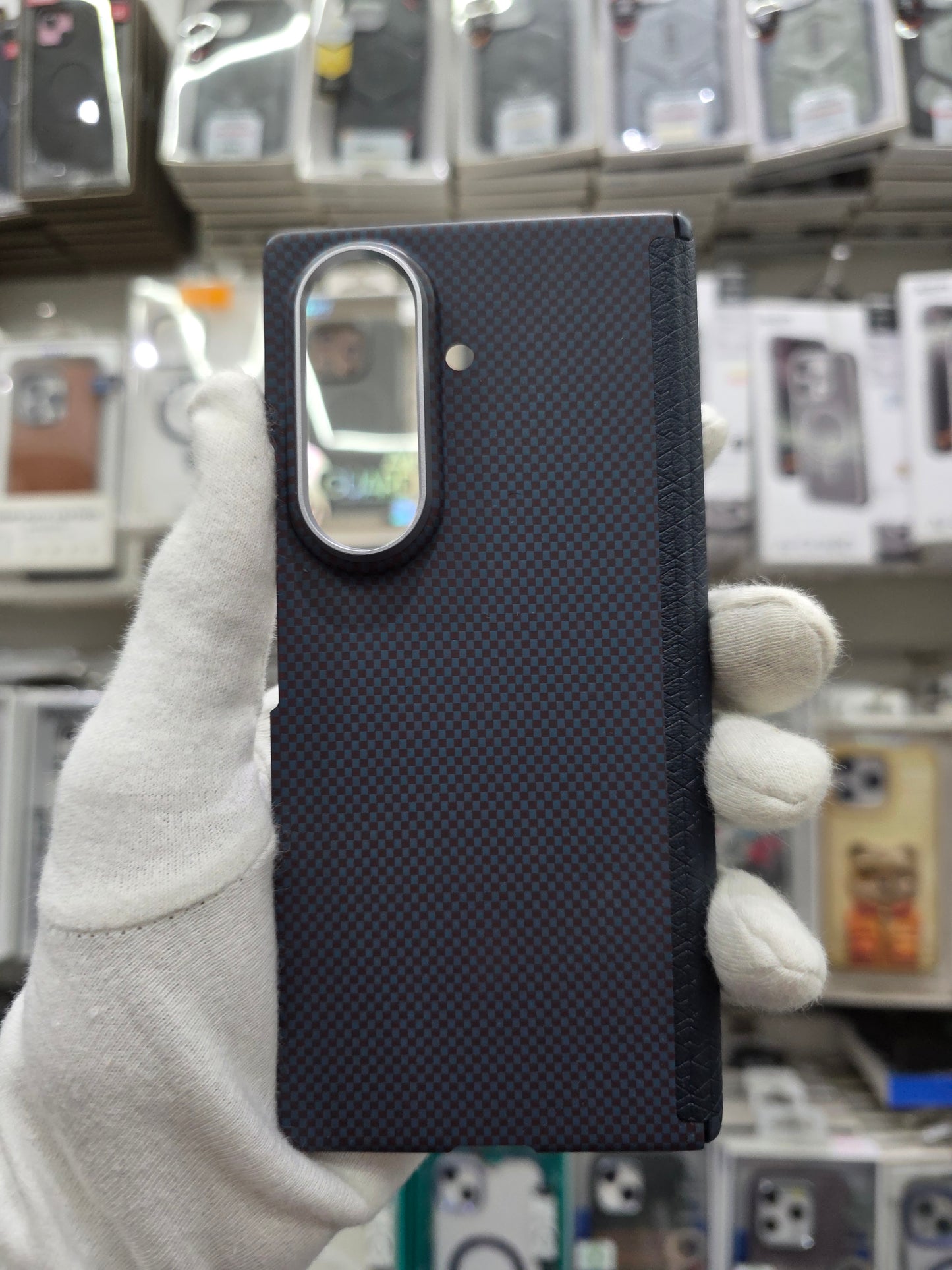 D Moloch Carbon Magnetic Case with Hinge & Front Frame - Samsung Z Fold 7