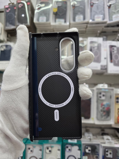 D Moloch Carbon Magnetic Case with Hinge & Front Frame - Samsung Z Fold 7