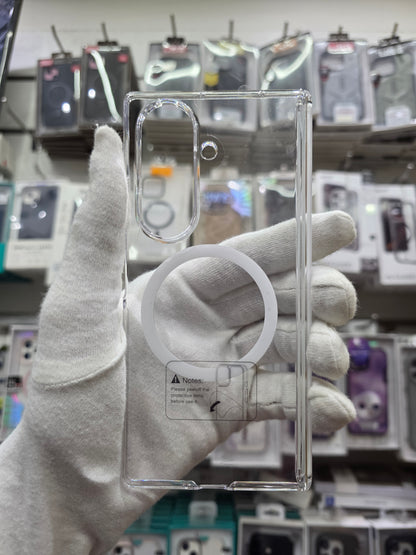 X-Level Sparkling Clear Magnet Samsung Z Fold 7 Cover