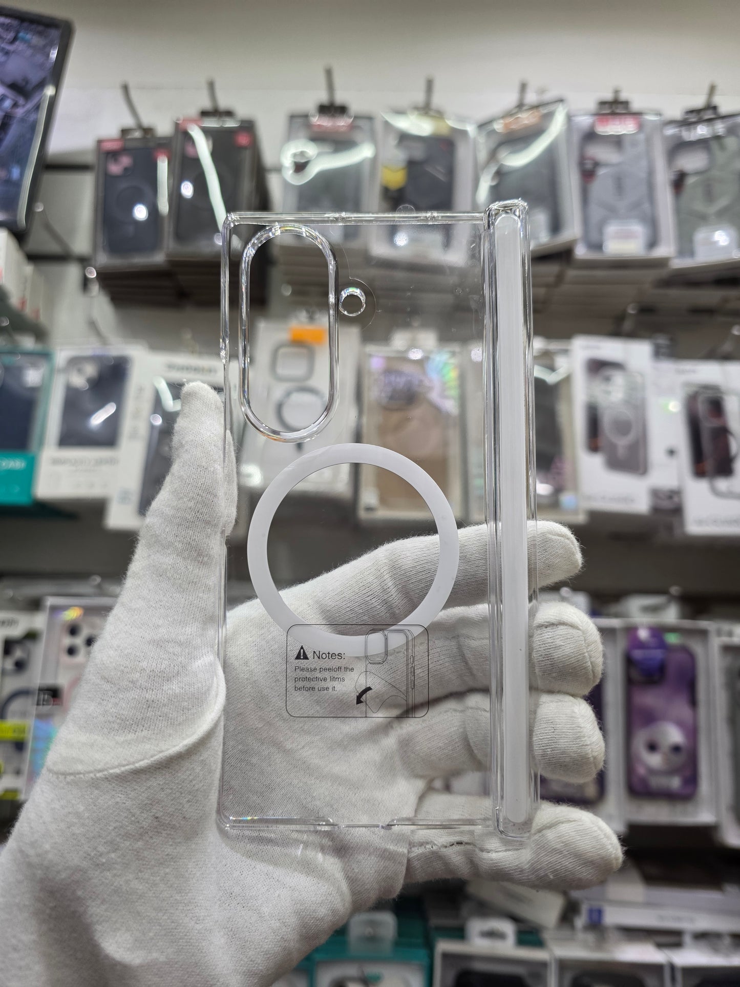 X-Level Sparkling Clear Magnet Samsung Z Fold 7 Cover