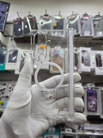 X-Level Sparkling Clear Magnet Samsung Z Fold 7 Cover