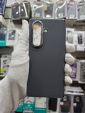DFANS Pu Leather Chrome Plated Hinge Protection Samsung Z Fold 7 Case