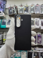DFANS Pu Leather Chrome Plated Hinge Protection Samsung Z Fold 7 Case