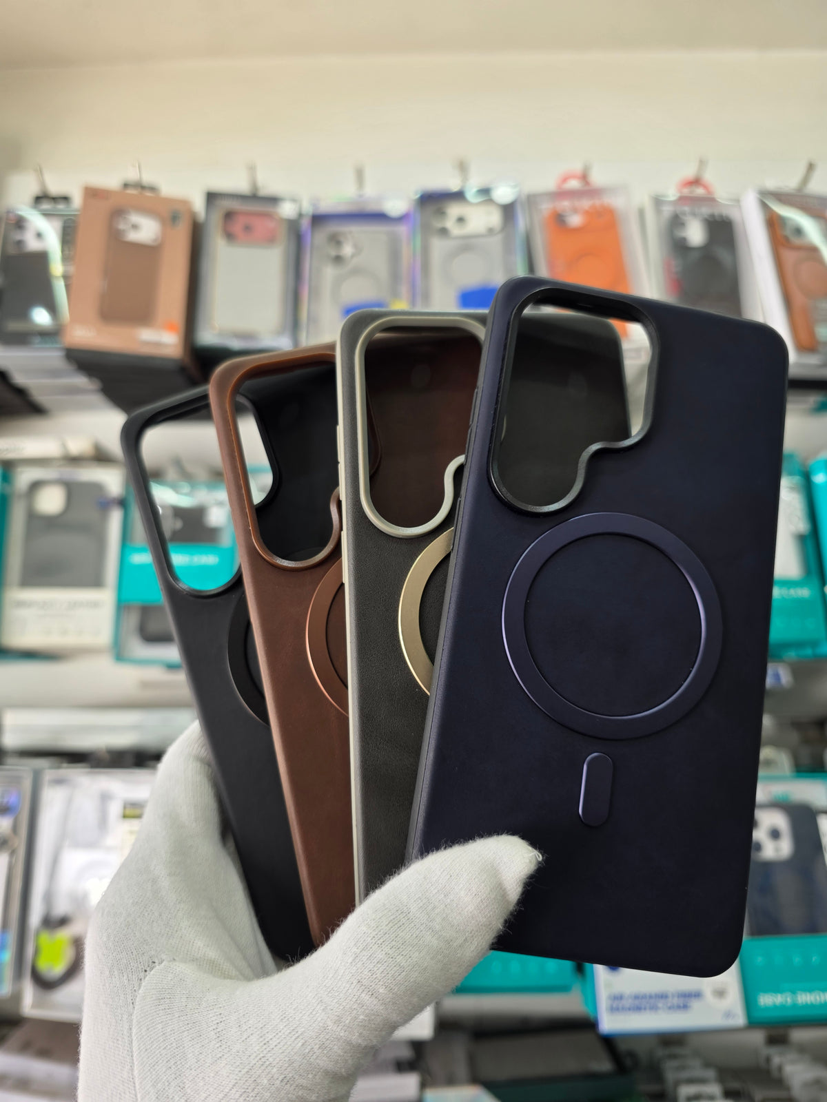 ICON PU Leather MagSafe Ring - Samsung S26 Ultra Back Case