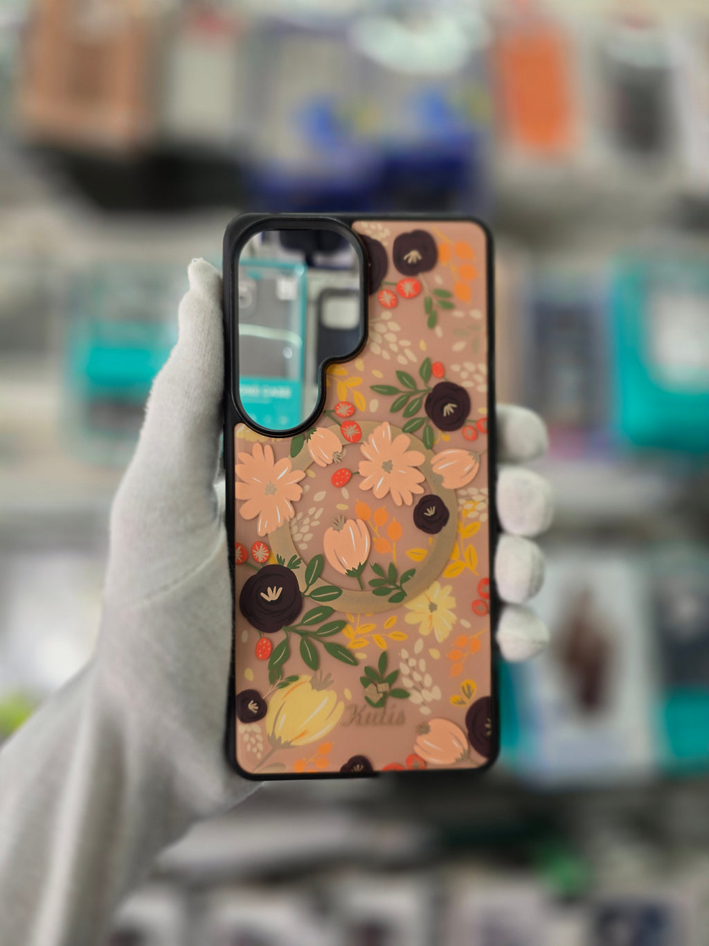 Kutis Floral Printed Shockproof MagSafe - Samsung S26 Ultra Back Case