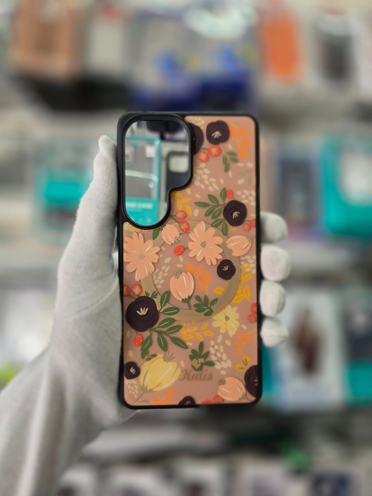 Kutis Floral Printed Shockproof MagSafe - Samsung S26 Ultra Back Case