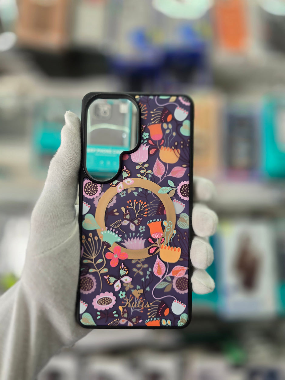 Kutis Floral Printed Shockproof MagSafe - Samsung S26 Ultra Back Case