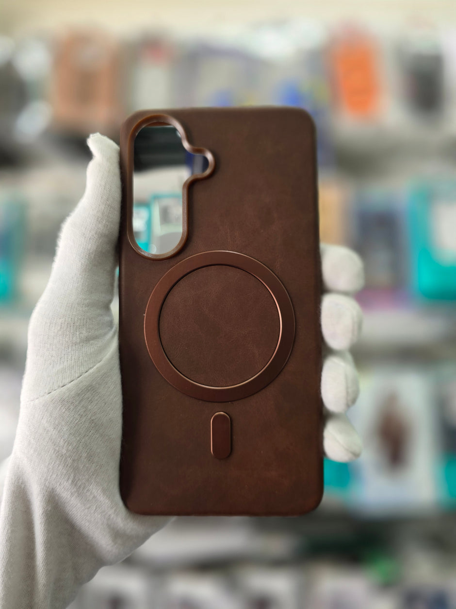 ICON PU Leather MagSafe Ring - Samsung S26 Back Case