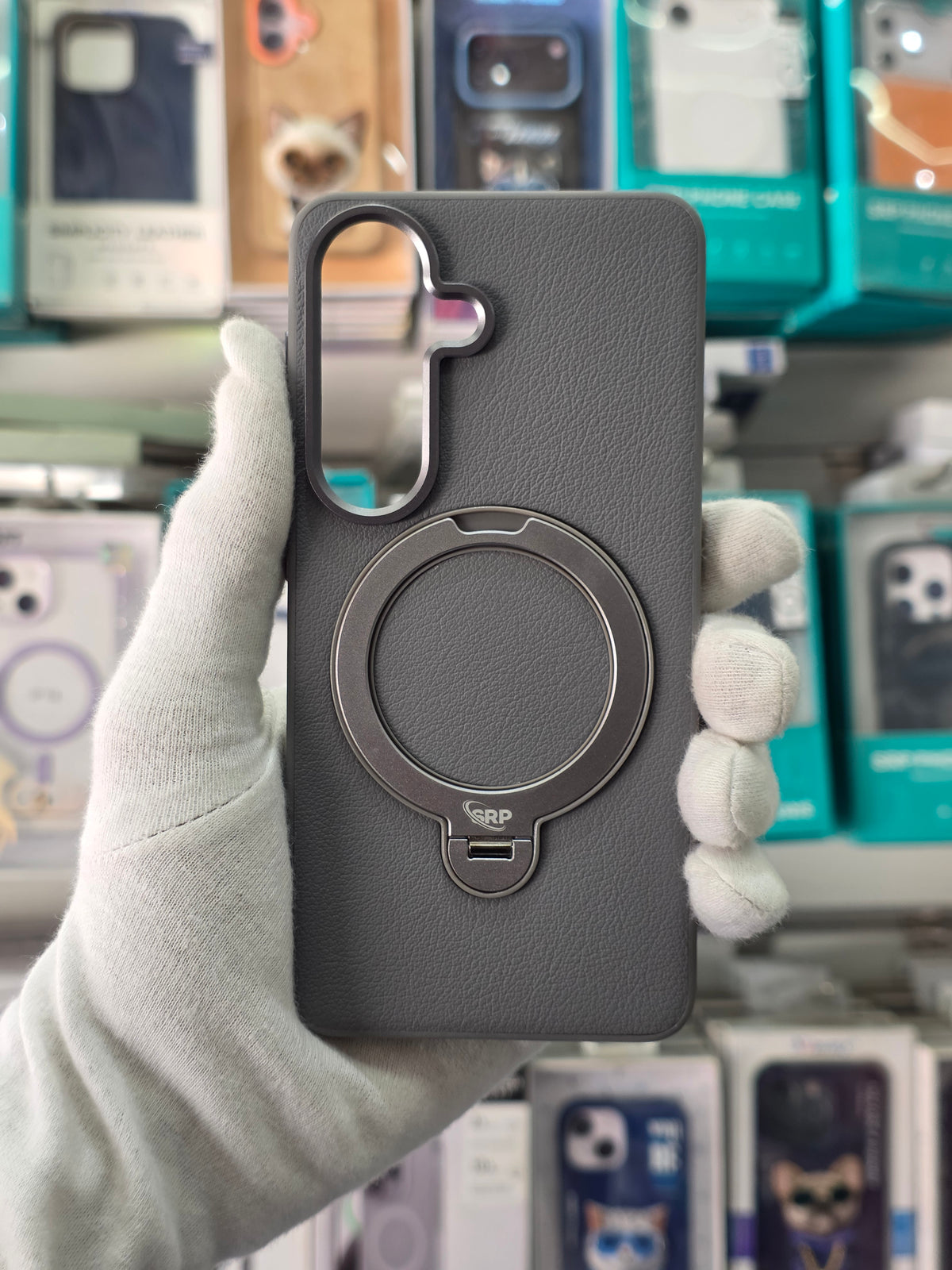 SRP PU Slim Leather  with Ring Holder - Samsung S26 Back Case