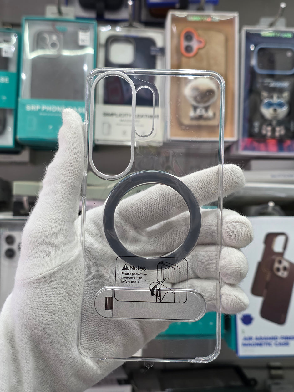 Clear Magsafe Case With Kick Stand - Samsung S26 Ultra Back Case