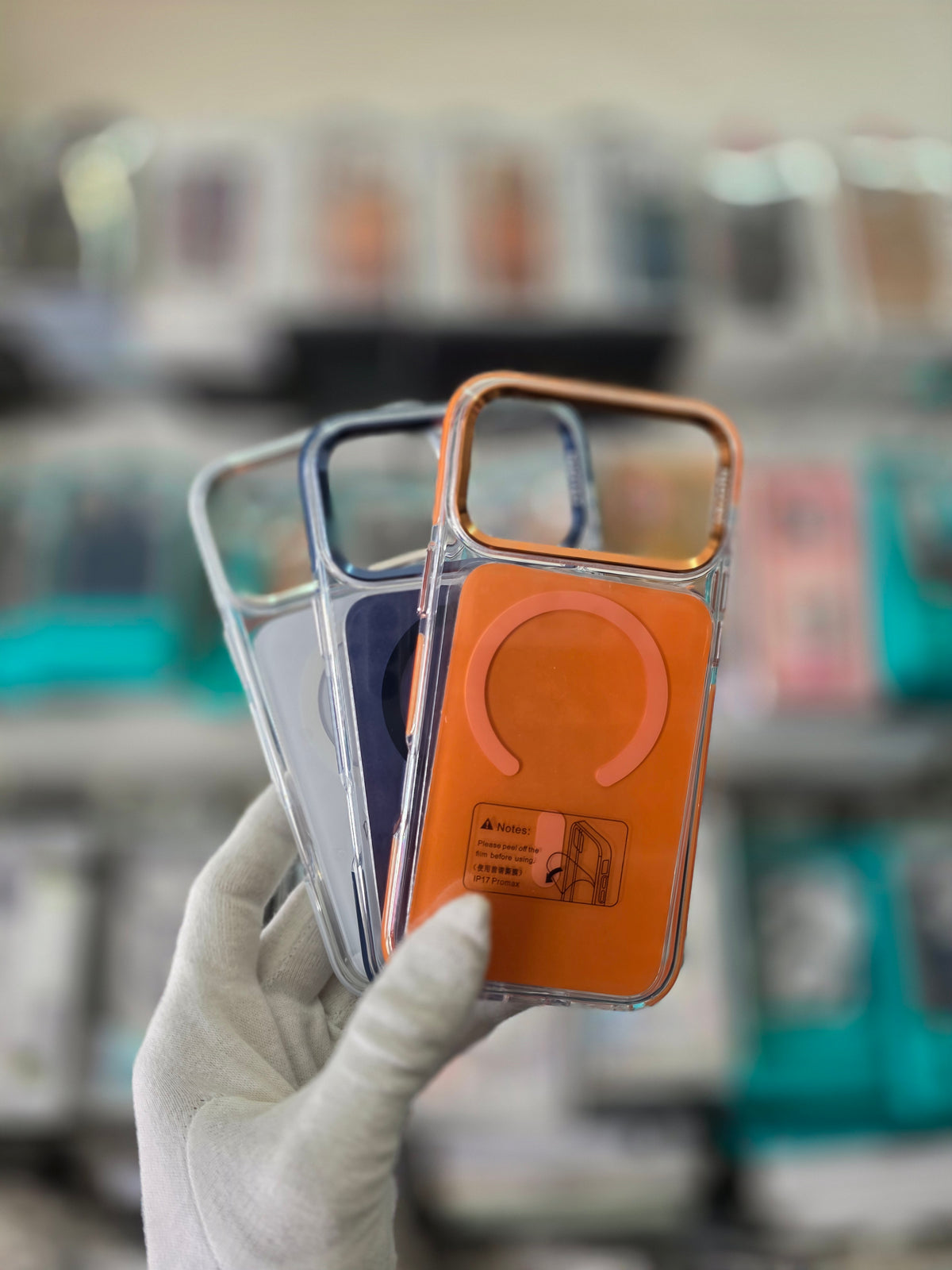 NY Transparent Magnetic Shockproof Case - iPhone 17 Pro Max