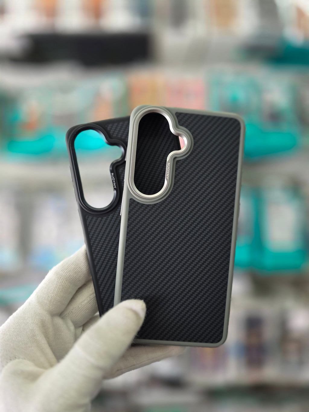 NY Carbon Fiber Texture Case For Samsung S26