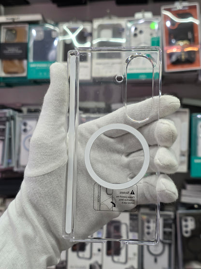 SRP X Crystal Clear Magsafe Case With Hinge - Samsung Fold 8 Ultra