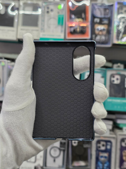 DFANS Pu Leather Chrome Plated Samsung Z Fold 8 Cover