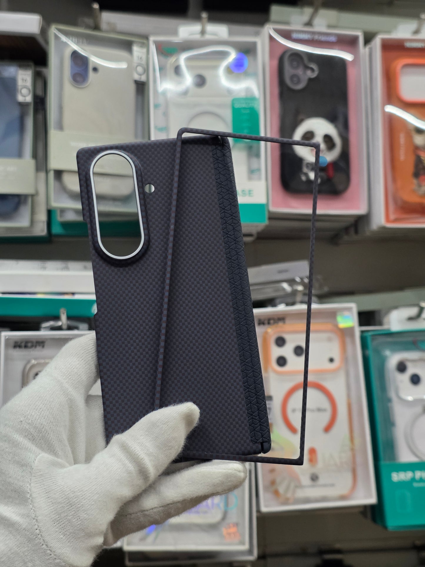 D Moloch Carbon Magnetic Case with Hinge & Front Frame - Samsung Z Fold 8 Ultra
