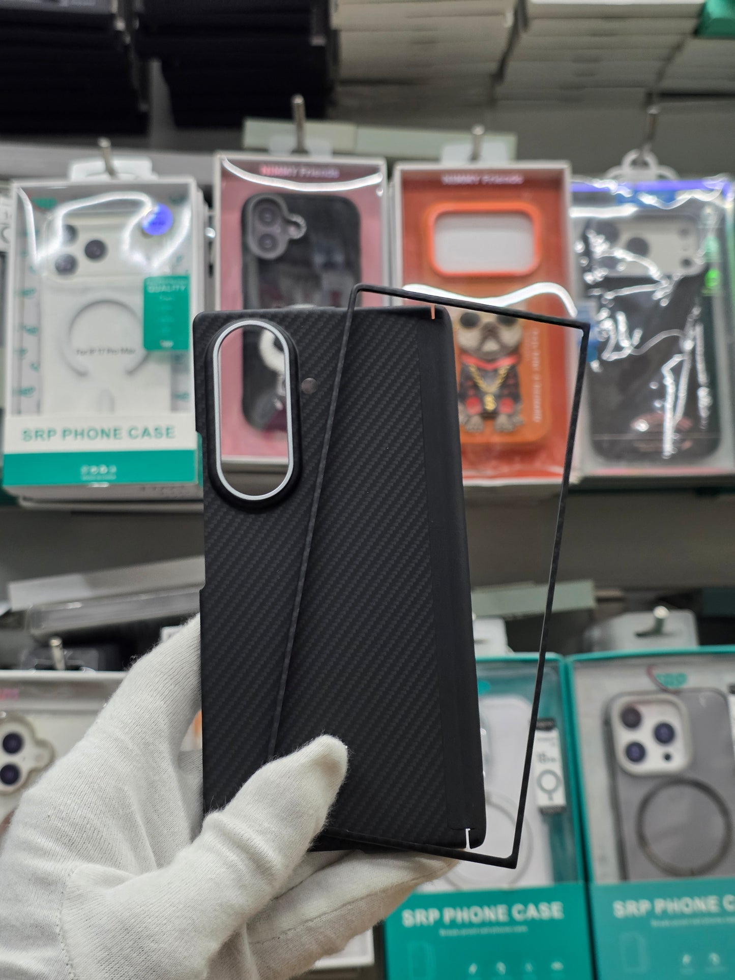 D Moloch Carbon Magnetic Case with Hinge & Front Frame - Samsung Z Fold 8 Ultra
