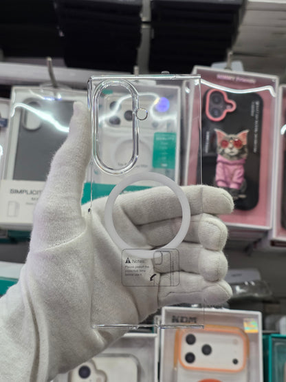 Piblue Clear Magnetic Case with Front Glass -  Samsung Fold 8 Ultra