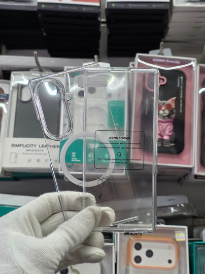 Piblue Clear Magnetic Case with Front Glass -  Samsung Fold 8 Ultra