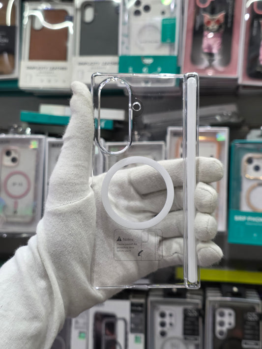 X-Level Sparkling Clear Magnet Samsung Z Fold 8 Ultra Cover