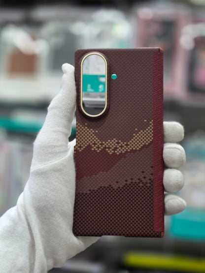 DFANS Carbon Fiber Texture Magnet Samsung Z Fold 8 Ultra Case