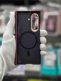 DFANS Carbon Fiber Texture Magnet Samsung Z Fold 8 Ultra Case