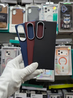 X-Level Mars Magnetic Carbon Fiber Textute Case With Front Frame - Samsung Fold 8 Ultra