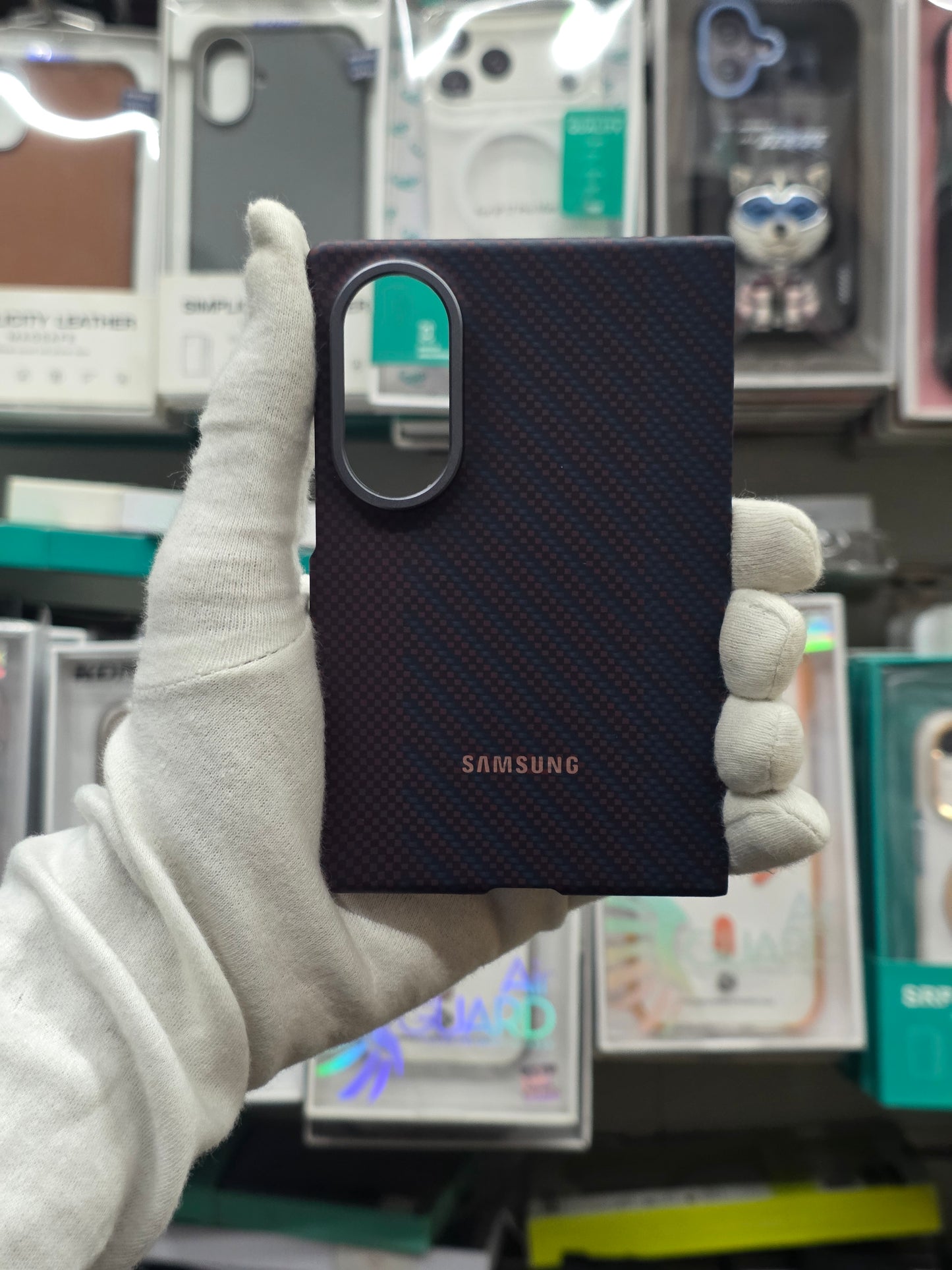 Samsung Magnetic Carbon Fiber Case - Samsung Fold 8