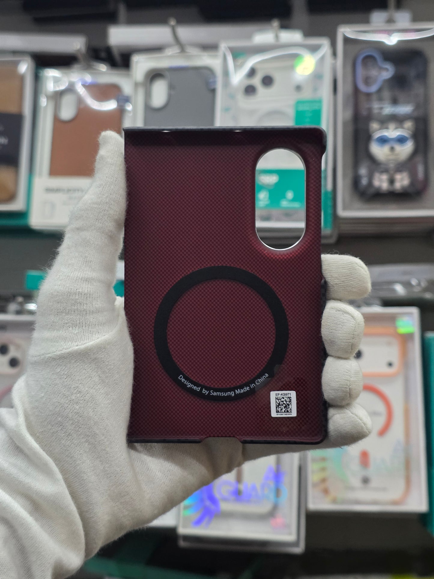 Samsung Magnetic Carbon Fiber Case - Samsung Fold 8