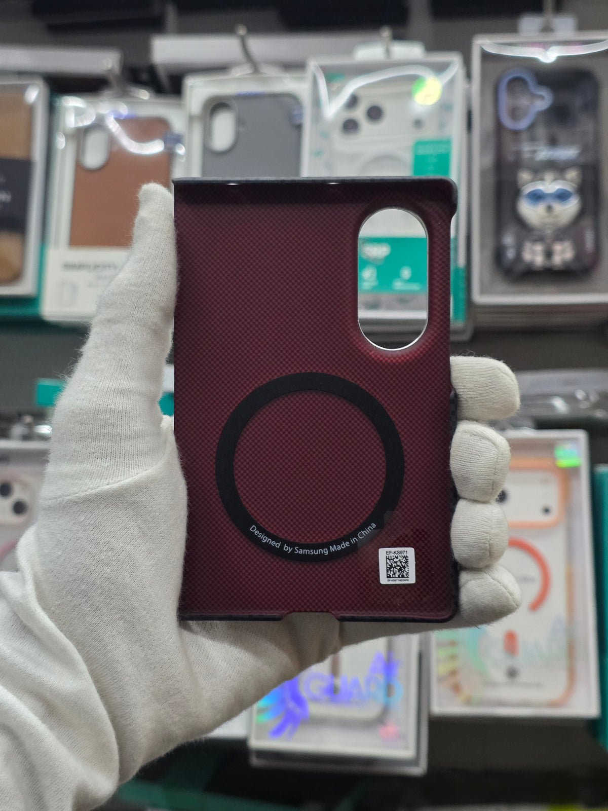 Samsung Magnetic Carbon Fiber Case - Samsung Fold 8