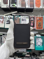 NY Classis Leather Case with Stand - iPhone 18 Pro Max Back Cover