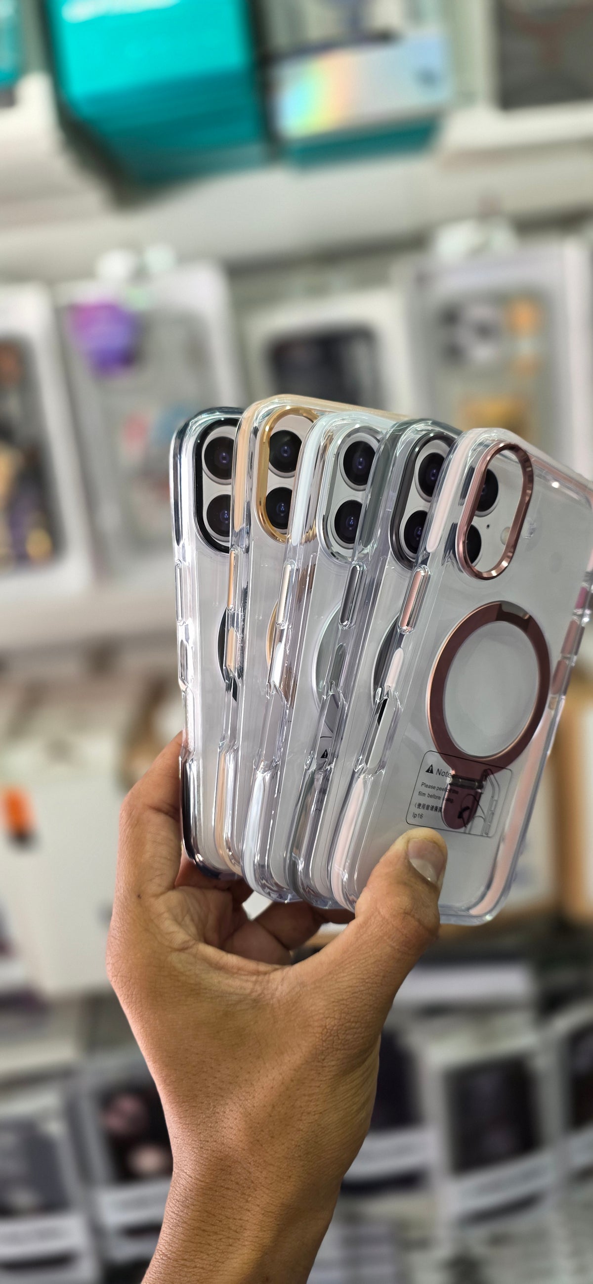 SRP MagSafe With Stand Transparent Case - iPhone 16 Plus Back Cover