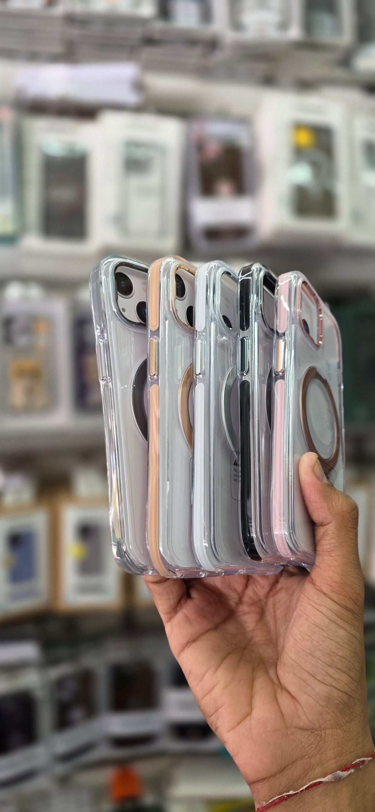 SRP MagSafe With Stand Transparent Case - iPhone 15 Back Cover