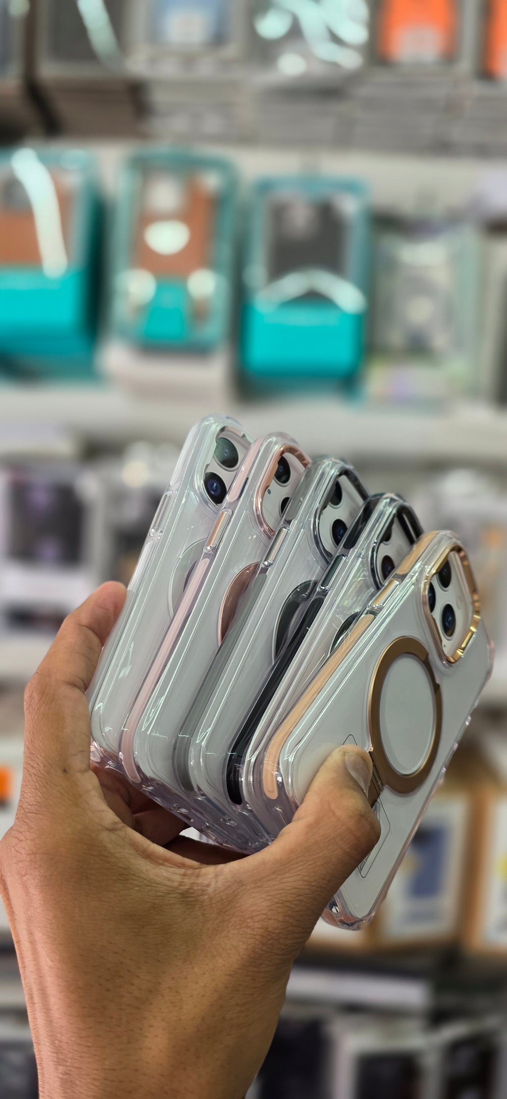 SRP MagSafe With Stand Transparent Case - iPhone 15 Pro Back Cover