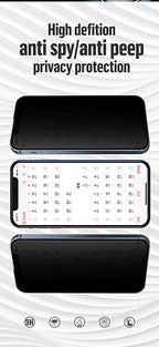 Blueo Privacy HD Tempered Glass Screen Protector for iPhone 16 Pro Max
