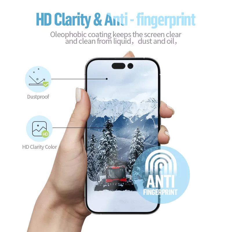 Blueo Privacy HD Tempered Glass Screen Protector for iPhone 16 Pro Max