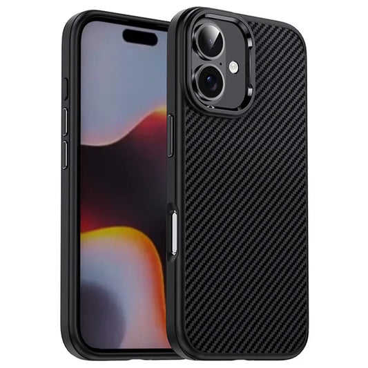 DULERO TPU Case Carbon Fiber Texture - iPhone 16 Plus