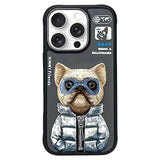 Nimmy Black Coat Dog For iPhone 16 Pro Back Cover